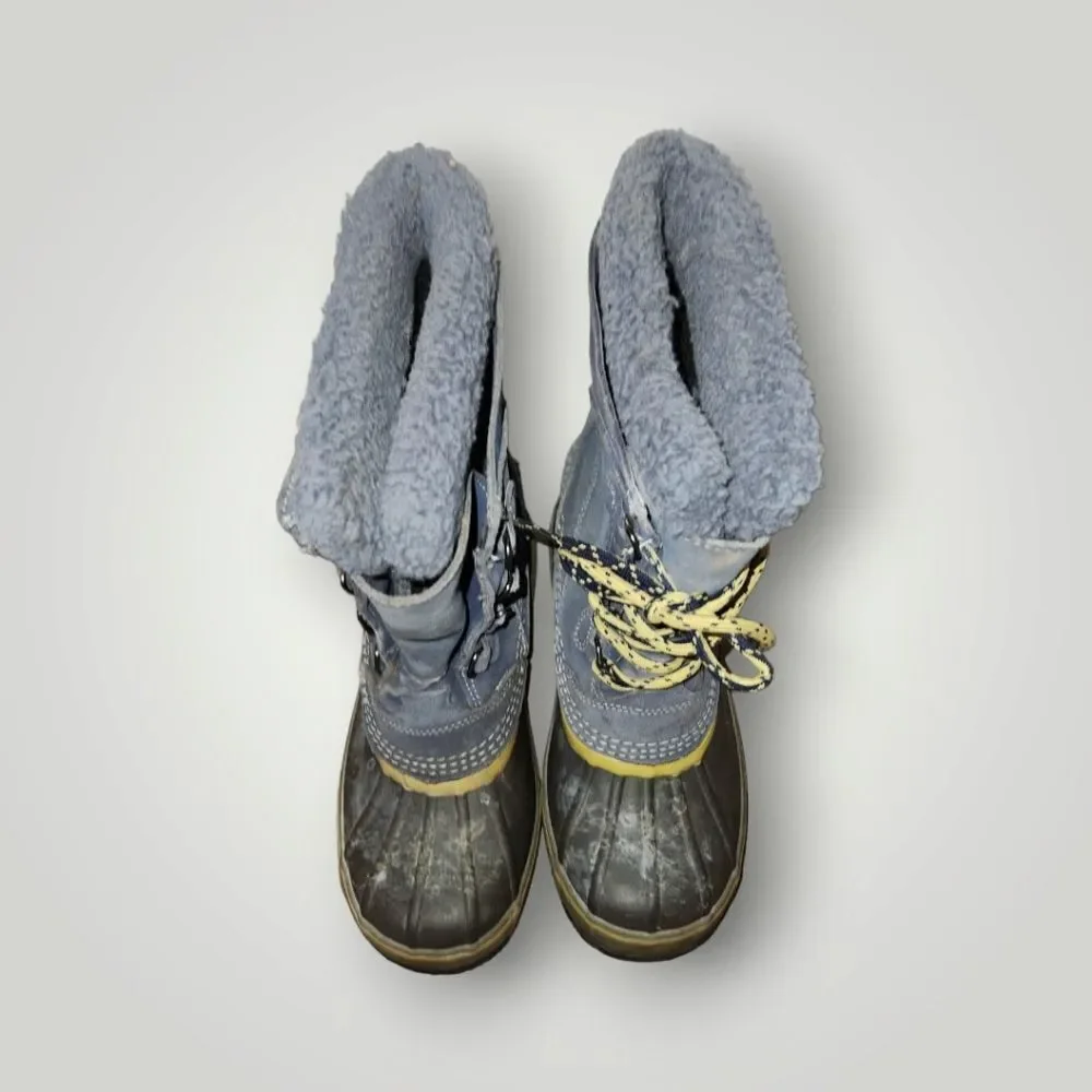 L.L.Bean Kids Winter Snow Boot Suede Rubber Size 6